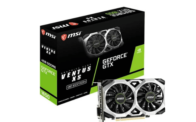 MSI Gaming GeForce GTX 1650, a strong graphics card designed for gaming and multimedia purposes.